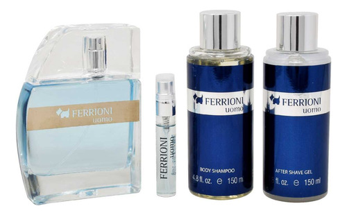 Set Uomo Edt 100ml + Shampoo + After + Mini Ferrioni