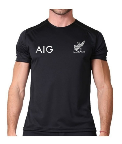 Camiseta All Blacks De Microfibra - Para Entrenar