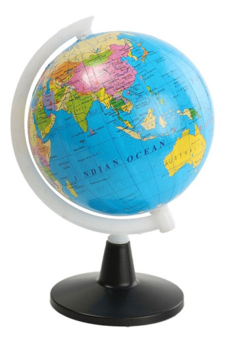 Mini Globo Terraqueo Plastico Giratorio Con Base 10,6 Cm