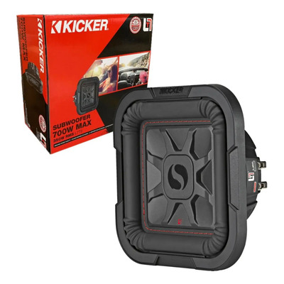 Subwoofer Plano Kicker 8 Pulgadas 46l7t82 L7t82 700w 2 Ohm Color Negro | Envío gratis