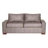 Sofa Livorno 3c Cuero Kentucky Gris