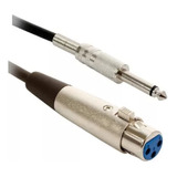 2 Cable Para Micrófono Jack Canon Hembra A Plug 6.3 Mm 4.5 M