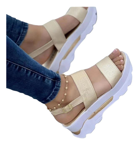 Sandalias De Suela Gruesa Zapatos De Pescador For Mujer