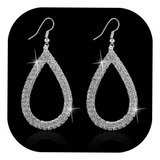  Aretes Gota Largos Cristal Austriaco Fiesta