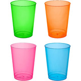 Vasos De Plástico Party Essentials, 50 Unidades, Neón Surtid