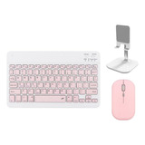 Kit Teclado Mouse E Suporte Para Telefone/tablet