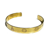 Pulsera India Anti Estres Relajacion Energetica Bronce Puro