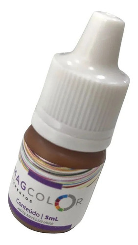 Pigmento Mag Color Gold 5ml Micropigmentação Cor Avelã