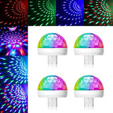 Luz Disco Mini Usb, 4packs, Fiesta Activada Por Sonido,