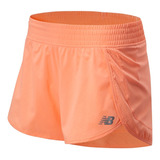 Short New Balance Accelerate Core Stretch  3 Coral Mujer