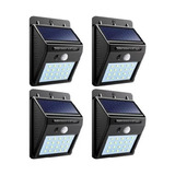 Kit Reflector Solar 30 Led Sensor Movimiento Seguridad Luz