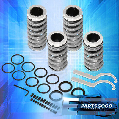 For 89-94 Nissan 240sx S13 Silver Adjustable Coilover Lo Aac