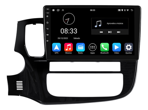 Multimidia Outlander Android 13 2gb 32g Carplay + 2cam