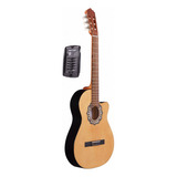 Guitarra Criolla Fonseca 38 Kec Con Eq Y Funda - Plus