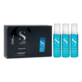 Kit 3 Ampollas Alfaparf Azules Semi Di Lino Brillo Nutrición