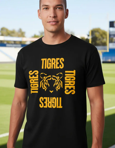 Jersey Playera Fútbol Tigres Uanl Hombre Tigres Cuadro
