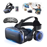 Lentes De Realidad Virtual 3d Vr Con Audífonos Y Gamepad