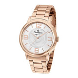 Relógio Feminino Champion Analogico Cn20980z - Rosé Cor Do Fundo Branco