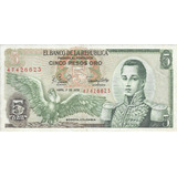 Colombia 5 Pesos Oro 1 De  Abril 1979