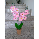 Arranjo De Flores Artificial Orquidea - Vaso - Decoração