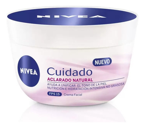 Nivea Crema Cuidado Aclarado Natural Fps+15 200 Ml