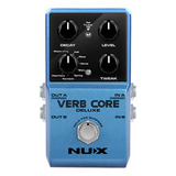 Pedal De Reverberación Nux Verb Core Deluxe Color Azul Acero