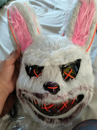 Máscara Led De Conejo Y Oso Halloween
