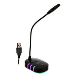 Microfono Gamer Xtrike Me Xmc-02 Omnidireccional Usb Color Negro