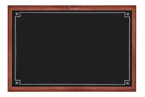 Quadro Decorativo Negro 70x50 Mod. Mogno Cardapio Lousa Menu