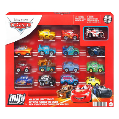 Cars - Mini Racers - Pack De 15 Vehiculos Carreras - Autos