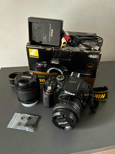 Camara Reflex Nikon D5300+lente 18-55+lente Nikon 50mm