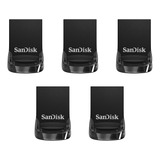 Paquete De 5 Unidades De Memoria Flash Sandisk Ultra Fit