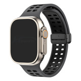 Pulseira Esportiva Fecho Magnetico Para Apple Watch 8 45mm