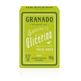 Sabonete Barra Glicerina Vegano Granado Erva-doce 90g