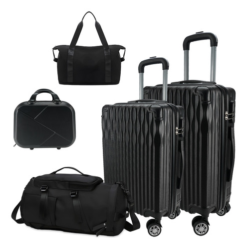 Set  De  5 Maletas Para Viaje Con Ruedas