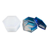 Molde Silicona Caja Hexagonal Alajero Para Resina Joyeria