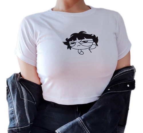 Crop Top Blanco Algodon - Bellota Las Chicas Superpoderosas