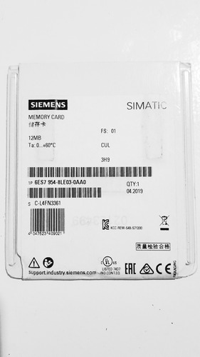 Tarjeta Memory Card Siemens 12mb