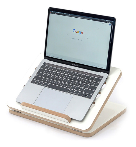 Suporte De Livro Notebook Apoio Tablet Apostila - Premium Cor Branco