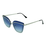 Lentes De Sol Nine West 44405lsr040 Plata Para Mujer