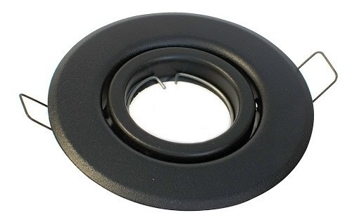 SPOT DICROICA MOVIL NEGRO EMBUTIR 118mm