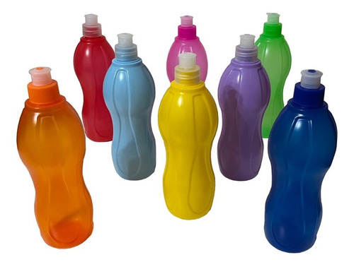 25 Botellas Plasticas Deportivas Con Pico Sport