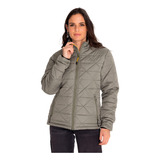 Chaqueta Mujer Medium Insulated Quilted Verde Cat