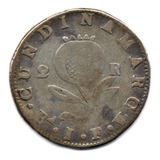 2 Reales 1821 Bogotá Variedad Con Doble A Plata