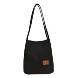 Bolso De Lona Con Forma De Cubo Para Mujer, Simple Fashion,