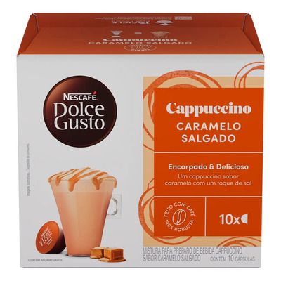 Cápsula Caramelo Salgado Nescafé Dolce Gusto 175g 10u | MercadoLivre