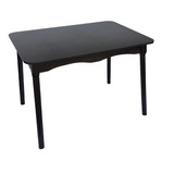 Mesa De Jantar Colonial Brisa, Rústica Cor Preta 110x80cm 