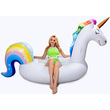 Dreambuildertoy Flotador Inflable Gigante De Unicornio Para