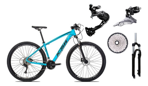 Bicicleta 29 Ksw Shimano Altus 27v Hidráulico Trava K7 11/40