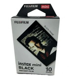 Filme Instax Mini Black C/ 10 Fotos Moldura Preta Fujifilm